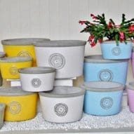 Low Round Pot with Plain Rim & Badge